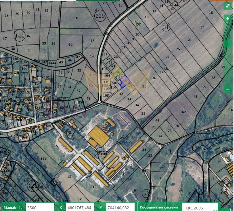 Парцел в Варна, област-с.Осеново площ 1100 цена 21000