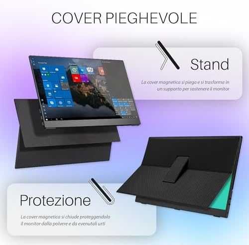 Нов Atlantis 16-инчов преносим монитор 1080P Full HD 1920x1080 HDMI...