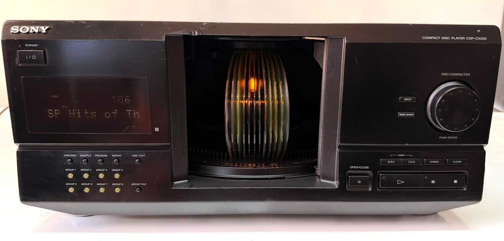 Sony CDP-CX220 Mega Storage 200 CD Player Text Optical pt Amplificator