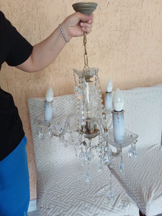 Люстры рабочие хрустальные