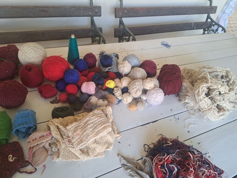 Пряжа в большом количестве