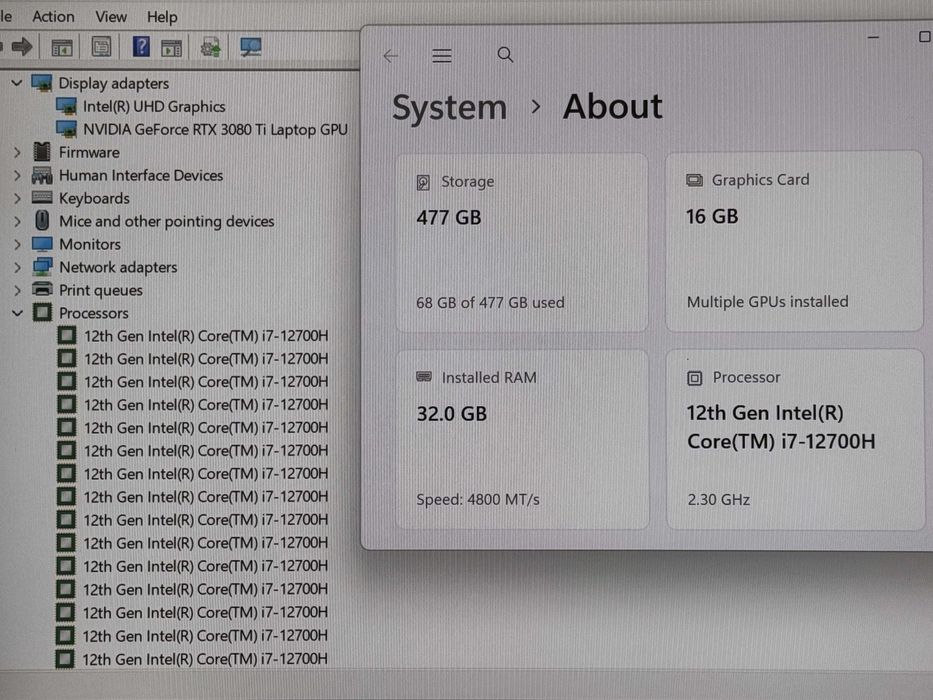 Alienware M15 R7`i7-12700H/RTX 3080Ti-16GB/32GB DDR5/512GB SSD/165Hz