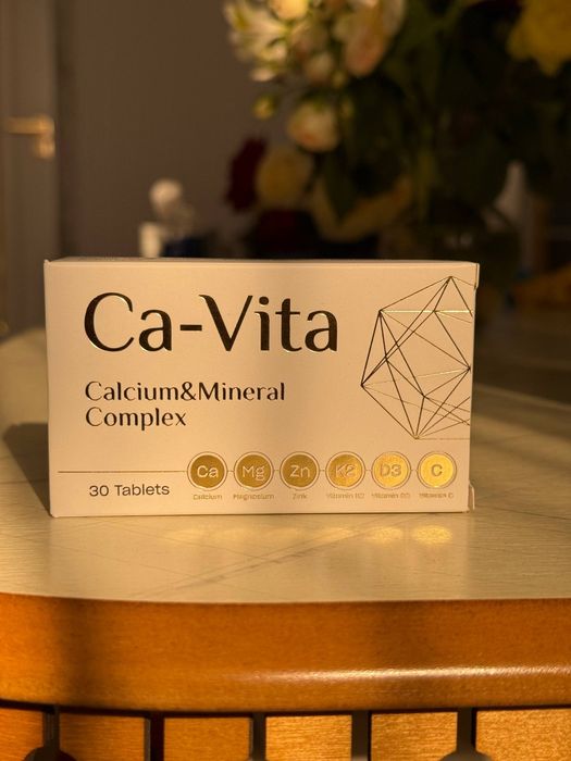Ca-Vita — kalsiy, magniy, D3, K2 vitamini kompleksi