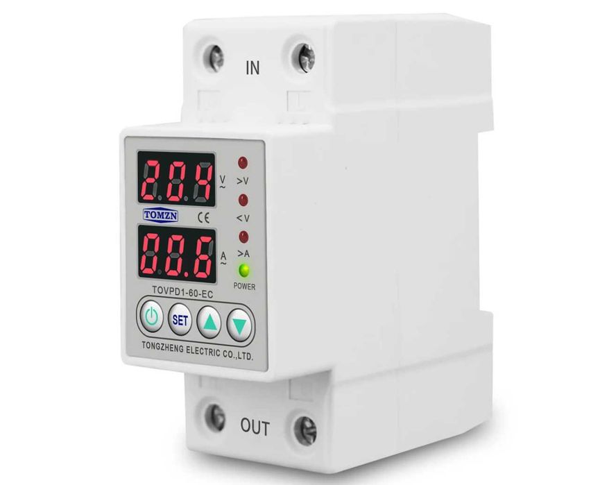 TOMZN 63A Защитно устройство за пренапрежение, цифрово реле за защита