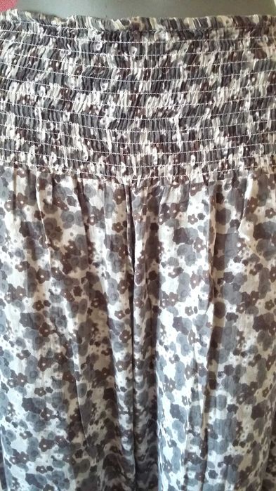 Pantaloni harem Salvari BoHo 3/4 bufanti fini comozi stofa moale gri