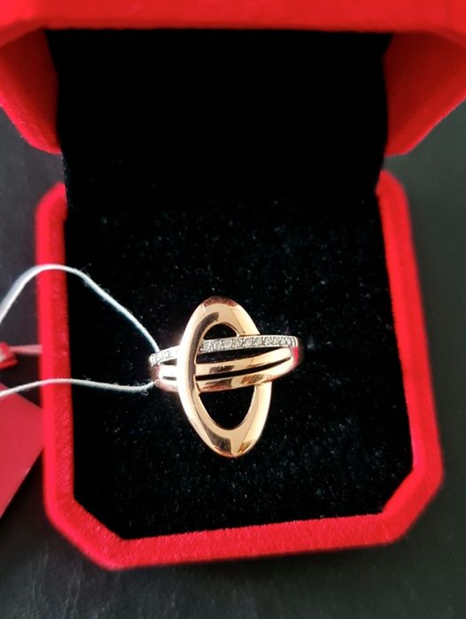 Новое золотое кольцо Орбита 585 пробы