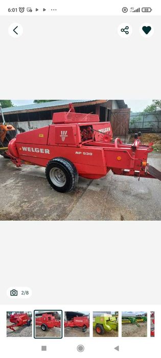 Presa de balotat  Welger AP 41,42,45,52,53,430,530,  JD 336 A, 342 .