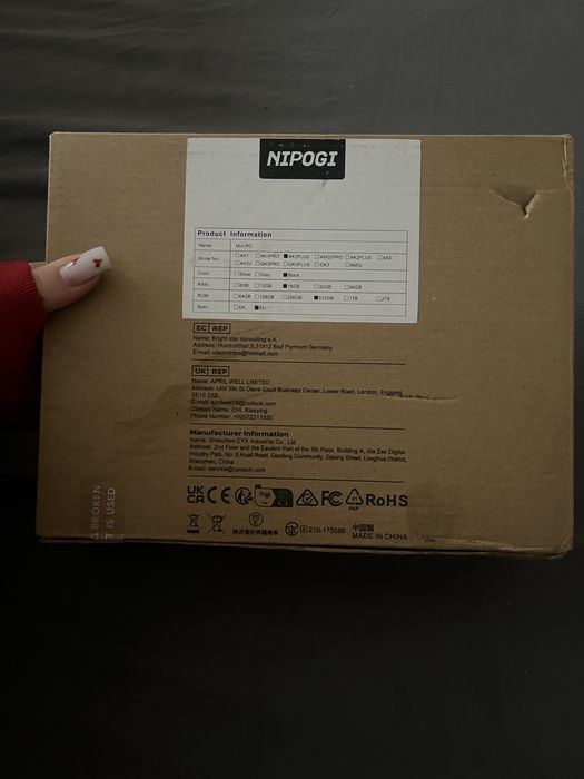 mini PC NIPOGI AK1 Plus