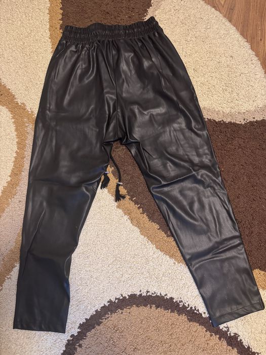 Pantaloni Piele Young rich white