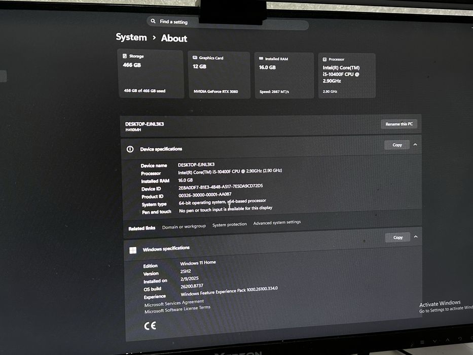 компьютер i5 10400f 3060 16gb