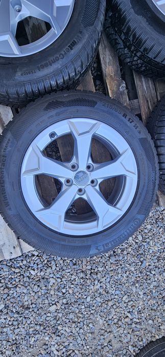 Jante Anvelope Original Audi Q3 F3  215/65 R17 99H  Continental WinterContact TS850P  AO  5x112  6.5Jx17  Et.38 Skoda Kodiaq Seat Sharan Vw Tiguan