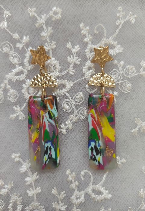 Ръчно изработени обеци от полимерна глина