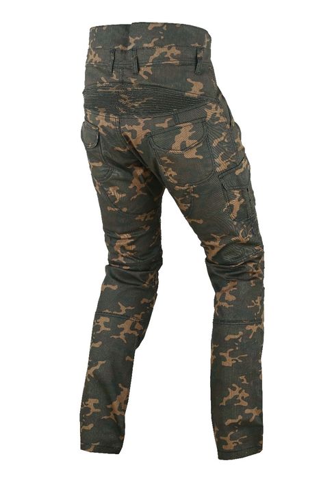 Pantaloni moto Cargo Camo cu protectii + kevlar 28, 30, 32, 34, 36, 38