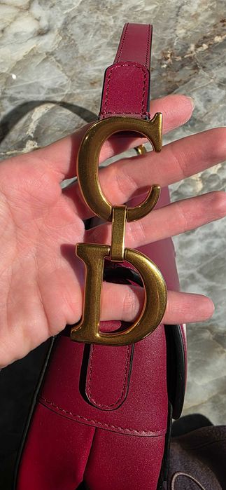 Dior Saddle Bag | Burgundy /с карта