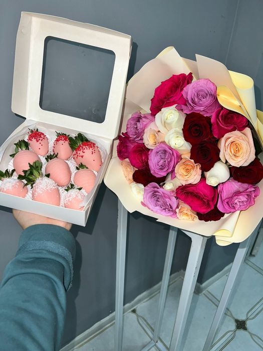 Цветы с доставкой Алматы 101 роза