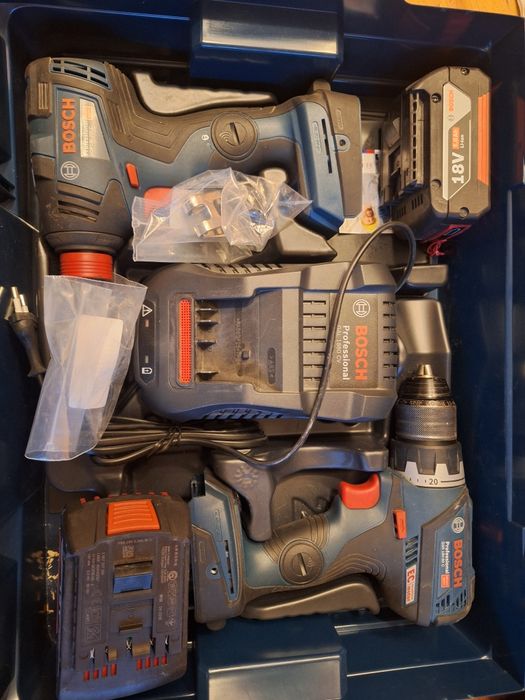 Винтоверт акумулаторен BOSCH GSR 18V-60 C,Ударен гайковерт GDX 18-200C