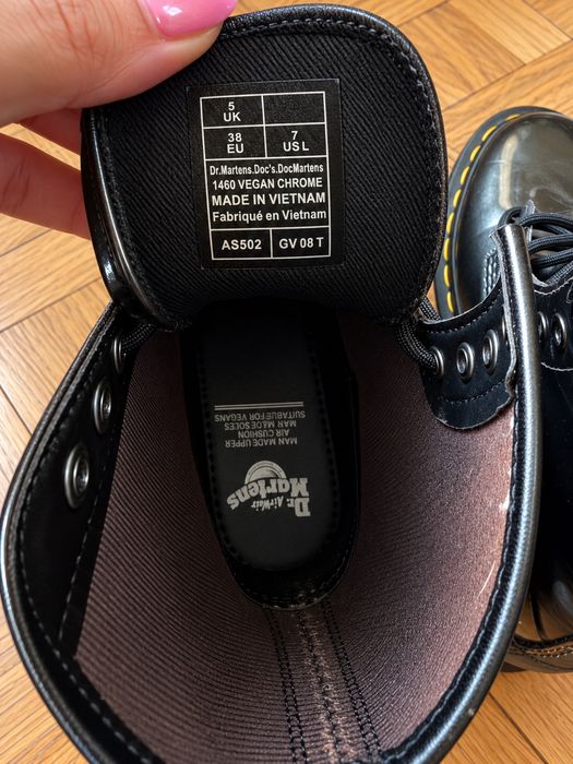 Dr. Martens 1460 Vegan Chrome – EU 38 / UK 5 – оригинални