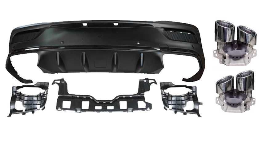 Difuzor Bara Spate Mercedes GLE Coupe C167 2019-up GLE53 Crom