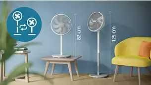 Вентилатор PHILIPS CX2550/00 45.0 W, 19 dB, таймер, бял