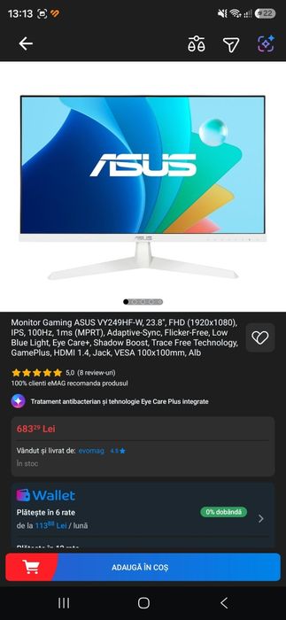 Vând monitor Asus