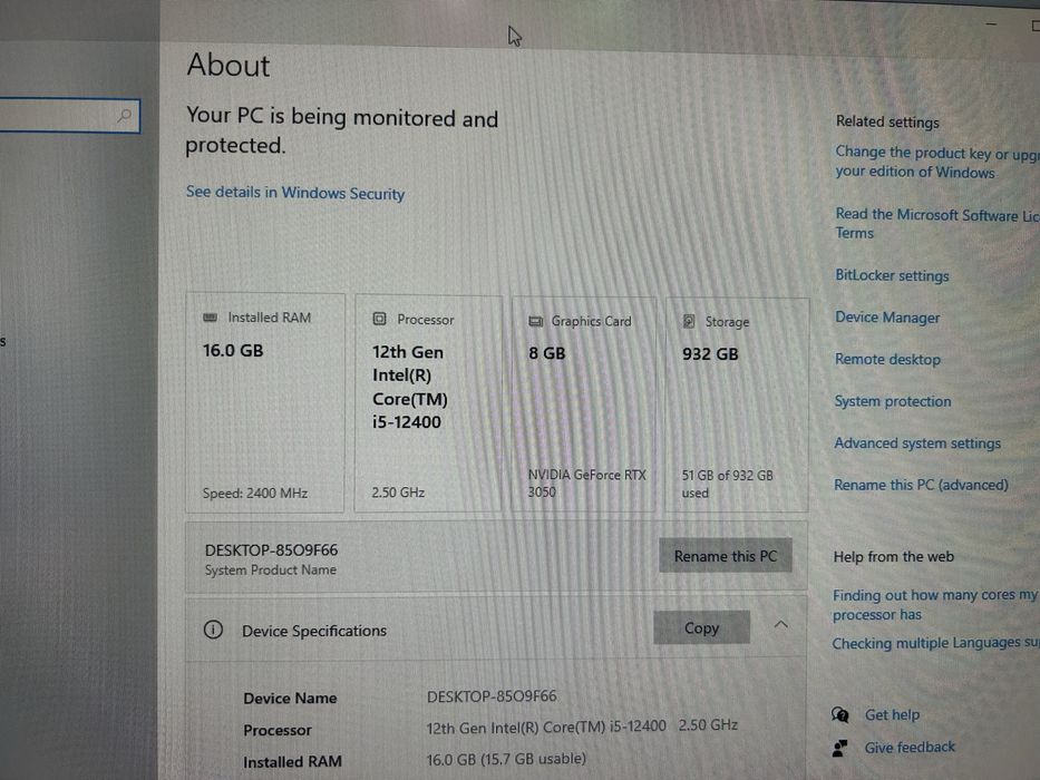Бюджетно игровой ПК i5+RTX3050