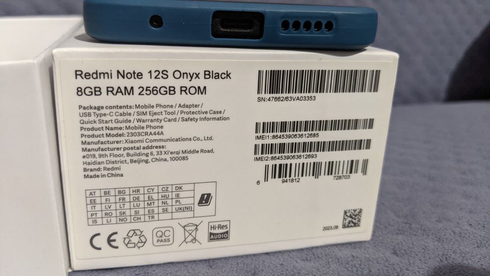 Redmi note 12S 256GB