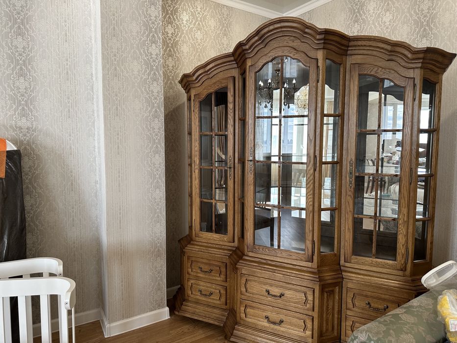 Сервант стенка горка натуральный дуб