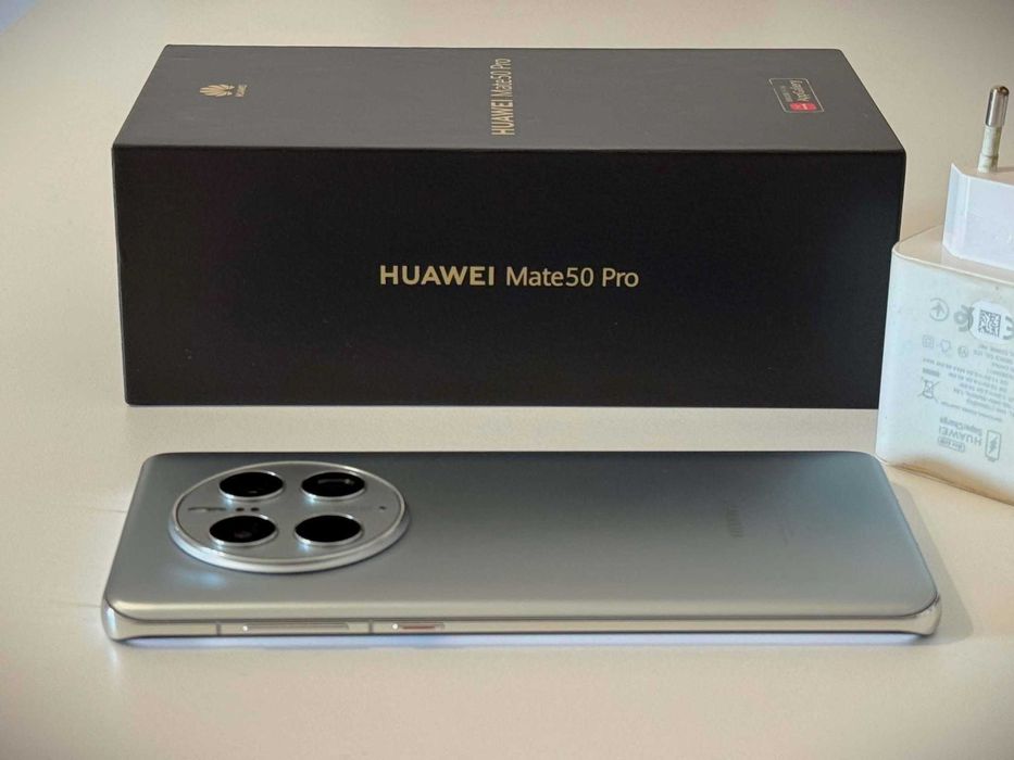 Бартер! Като НОВ! Huawei Mate 50 Pro Silver (Сив)
