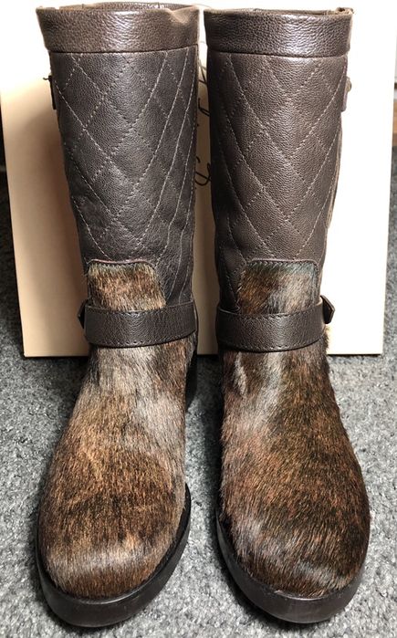 Ghete/cizme Musette din piele vitel/blana, mar 36