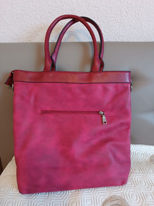 Дамска чанта  цвят вишна