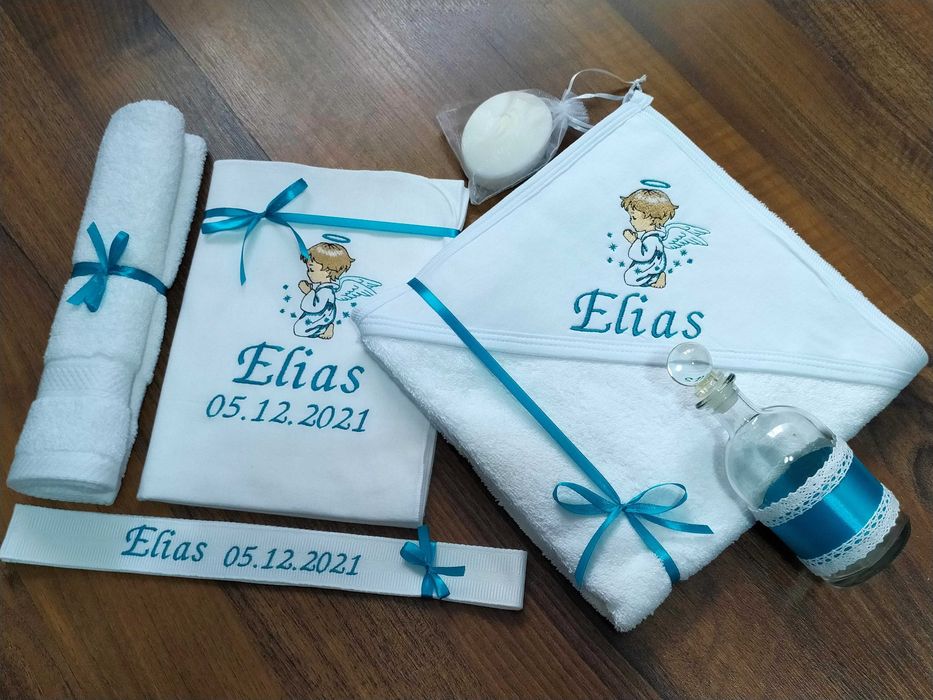 Trusou botez personalizat, lumanare botez, crasma