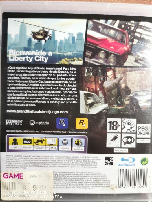 Grand Theft Auto 4  Xbox 360, Ps3 sony