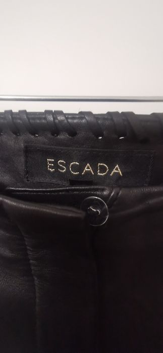 Escada брюки кожаные