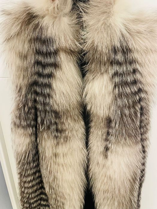 Vesta blana vulpe argintie S-M