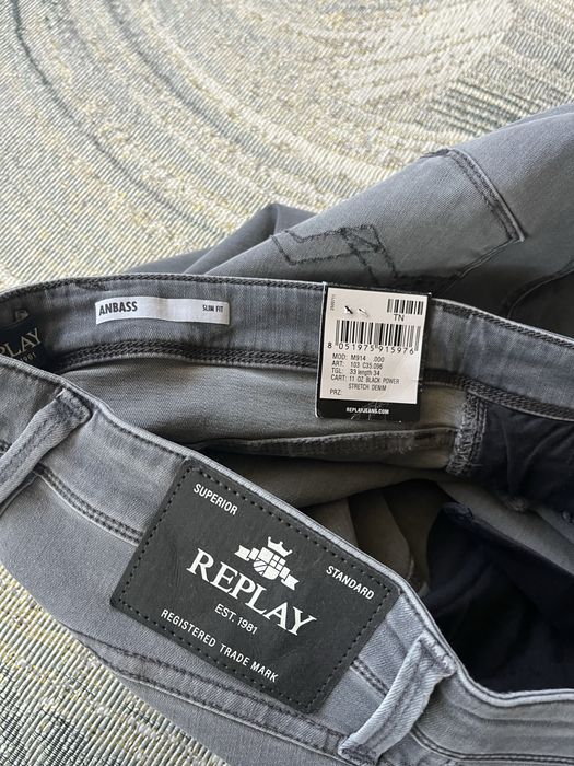 REPLAY : Anbass Power Stretch  - НОВИ 32-33 Slim / Оригинал