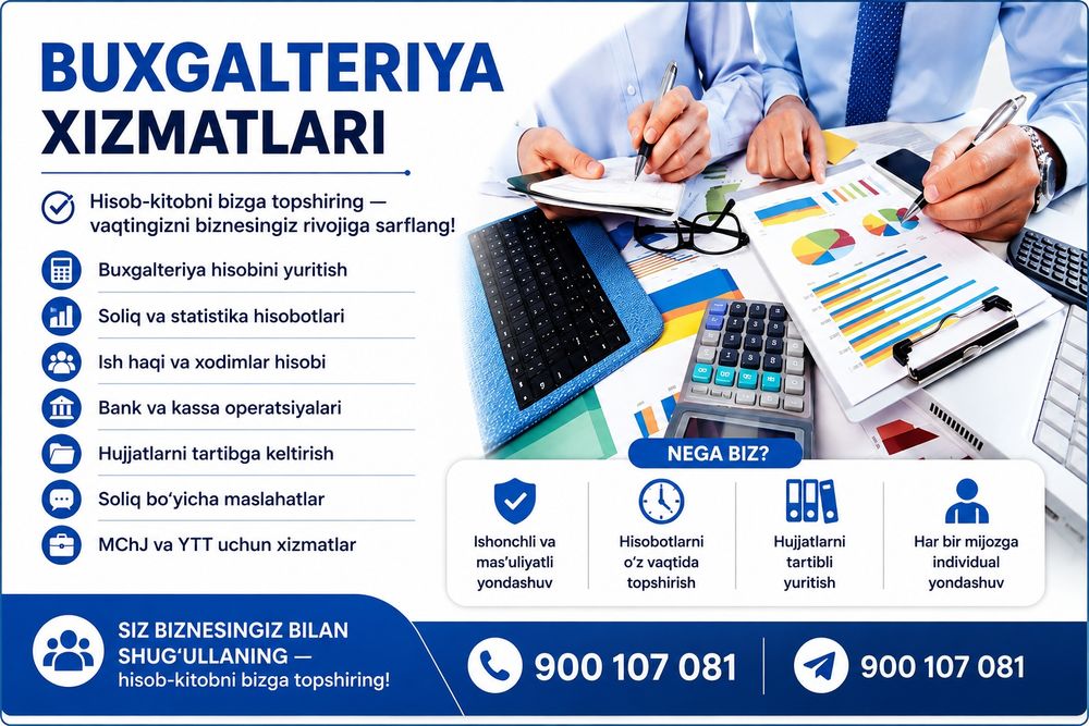 BUGALTERYA xizmatlari