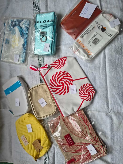 Clarins , Biotherm, Lancaster, Bulgaria козметични чантички