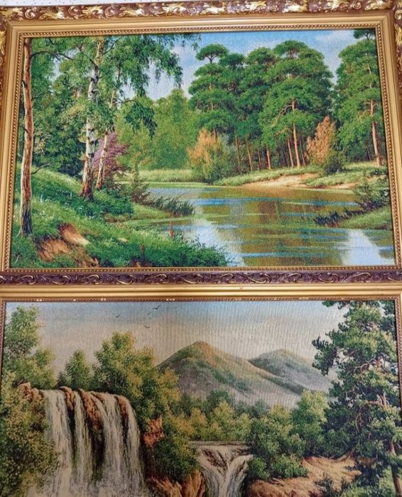 Три картины вышивка