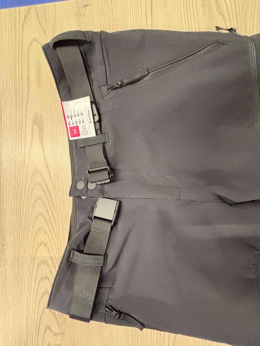 Нов Мъжки промазан панталон за преходи и ски, черен