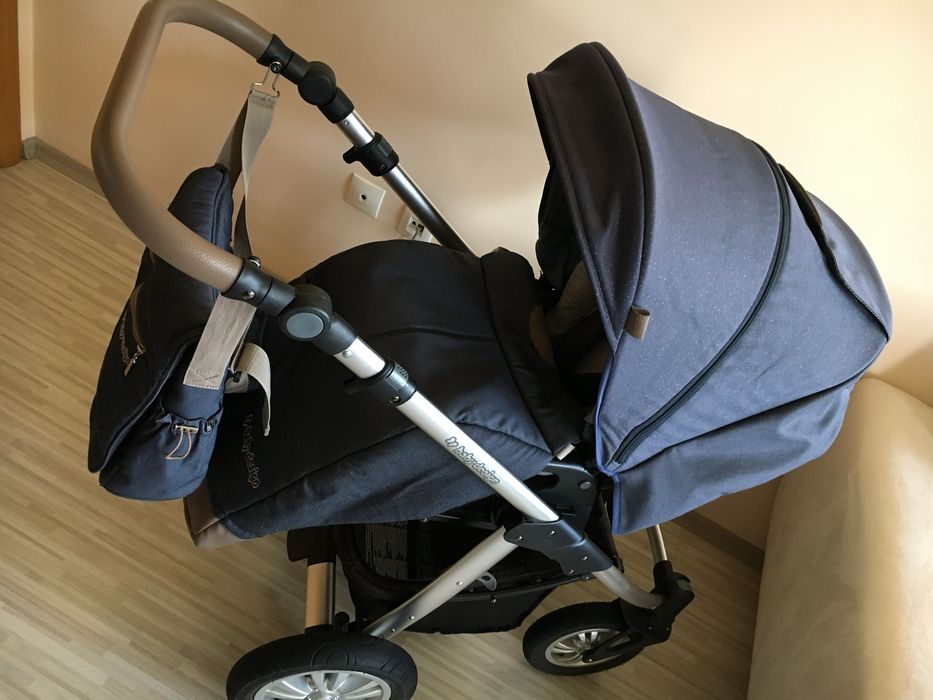 Детска количка 3 в 1 Baby Design Dotty Denim