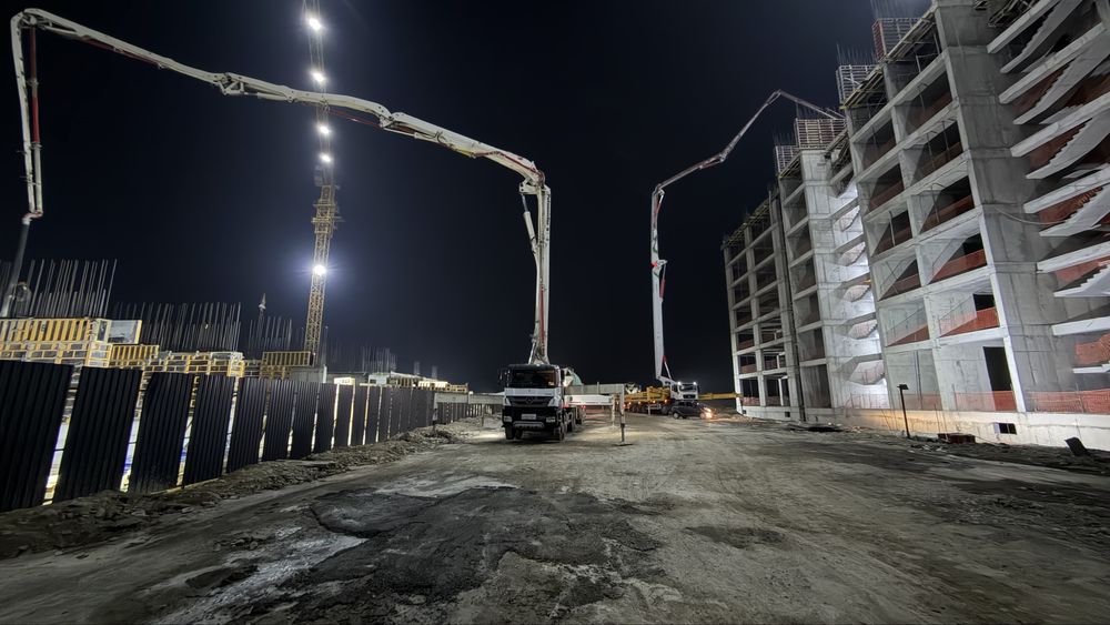 Beton nasos, avtobetononasos, nasos pauk 38 metrlikdan 75 metrlikgacha