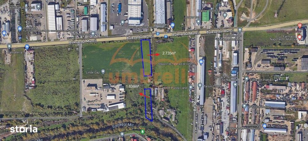 Teren de vanzare B-dul Muncii, Cluj-Napoca Intravilan 4.375m²