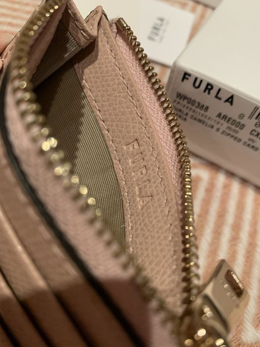 FURLA Camelia card case - оригинален кожен кардхолдер