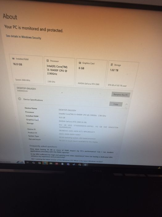 Pc gaming cu rtx 2060