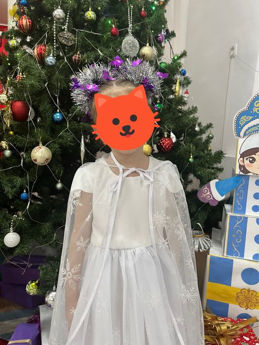 Платье Снежинка для девочки