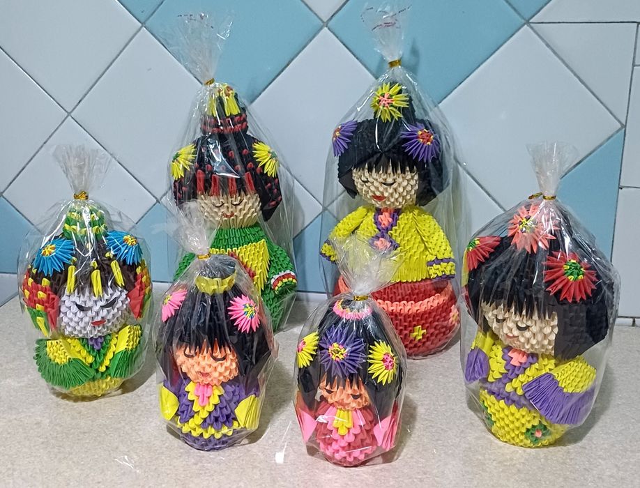 Подарочные куклы оригами