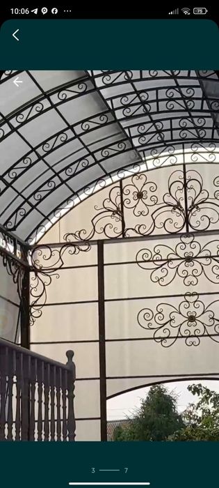 Навес на заказ ворота перила беседки столбы ограждения все под ключ