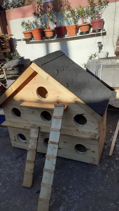 Căsuța cusca pisici pentru exterior izolată termic