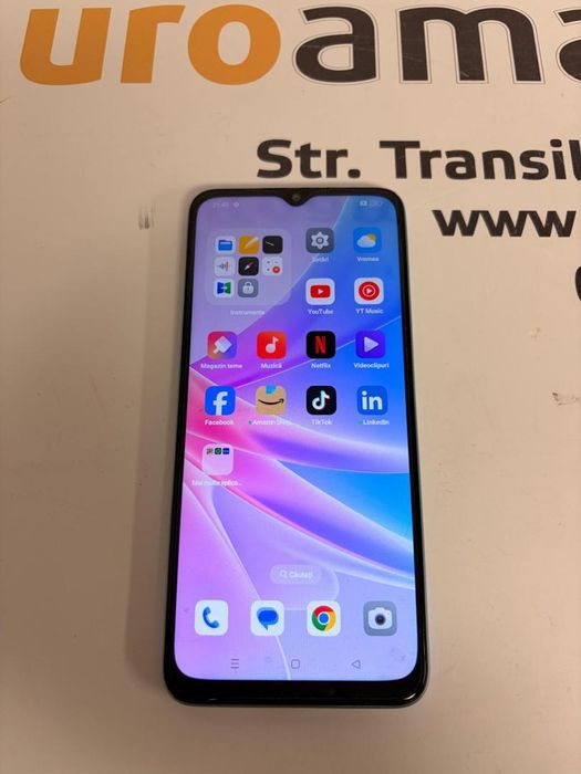 Telefon OPPO A78 5G, 128GB, 4GB RAM, Dual SIM, Glowing Blue -T-