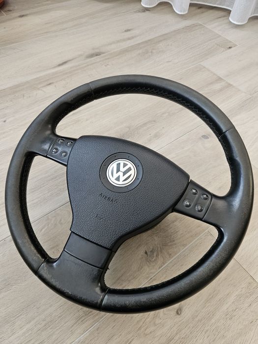 Volan + airbag vw passat b6 cu comenzi